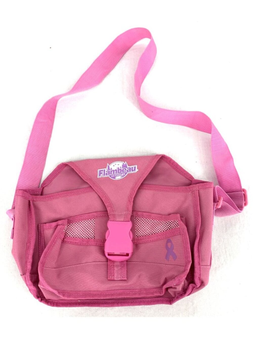 Flambeau Outdoors Pink Ribbon Tackle Bag Canvas NOS